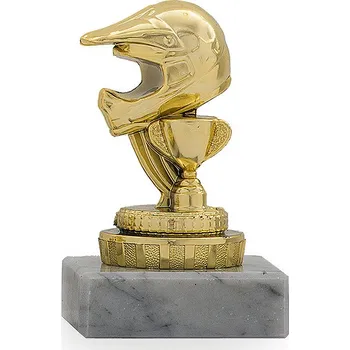 Figurka motorismus, zlatá, 10cm, včetně podstavce