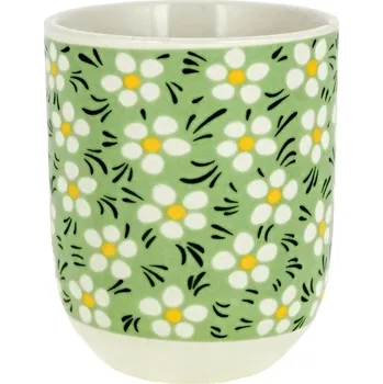 Čajová miska Herb Daisy 150 ml porcelánová zelená