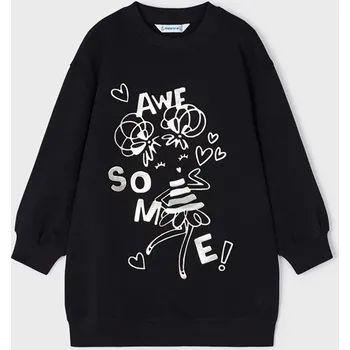 Dívčí šaty Mayoral šaty, tuniková mikina 4931 černé Rozměr: 122