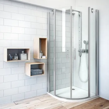 Roth TR2 LIGHT Čtvrtkruhový sprchový kout s 90 cm, otevírací dveře, Brillant / Transparent, 738-9000000-00-02 - vystaveno