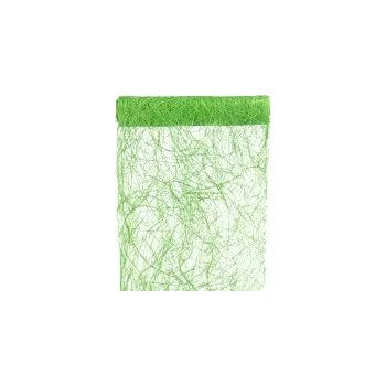 ubrus Svatba-eshop Šerpa na stůl abaka zelená 30 cm x 5 m - šerpa na slavnostní svatební stůl