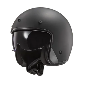 Helma na motorku LS2 OF601 BOB II SOLID MATT BLACK-06 XXL