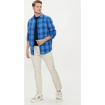 Dámské oblečení Tommy Jeans Kalhoty z materiálu Austin DM0DM18940 Béžová Slim Fit 38_34