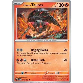 Karetní hra Paldean Tauros 028/193 - Paldea Evolved Typ karty: Non-Holo