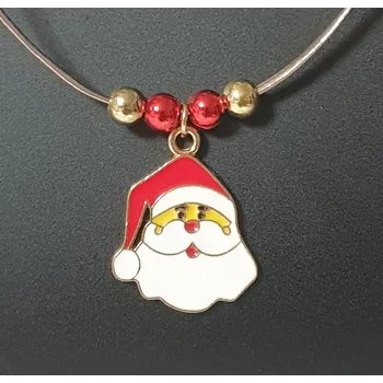 Náušnice Vánoční náhrdelník a náušnice - Santa (na)