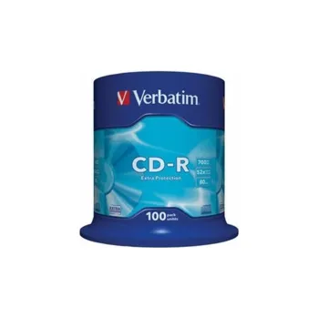 Ukládání dat VERBATIM CD-R(100-Pack)Spindle/EP/DL/52x/700MB