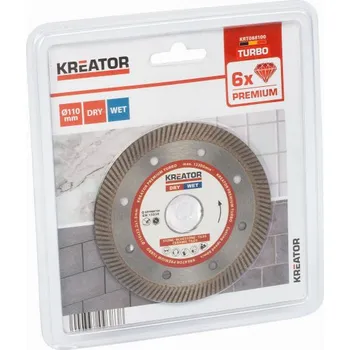 Řezný kotouč Kreator KRT088100 - Diamantový kotouč celoobvodový 110mm PREMIUM TURBO