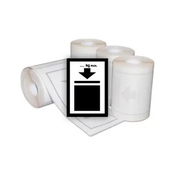 Samolepicí manipulační značka Hmotnostní limit stohování (100 ks)