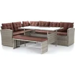 VeGA TUNIS SET 6 umělý ratan + Krycí plachta 3x2m + nůžky zahradnické v hodnotě 390,-