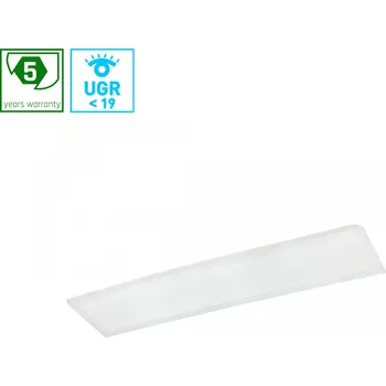 LED panel LED back-lit panel 1200x300 40W UGR19 5800 lm 6000K, záruka 5 let