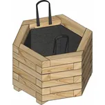 vyvýšený záhon / truhlík LANITPLAST MADRID6 (S7239) LG2450