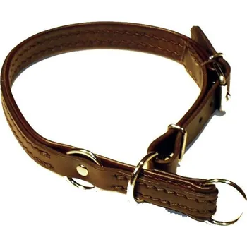 Obojek pro psa Obojek stahovací s dorazem podšitý tenkou kůží-délka 45cm
