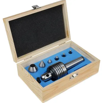 Příslušenstí k soustruhu Otočný hrot s vyměnitelnými nástavci, sada 8 kusů, MK 3