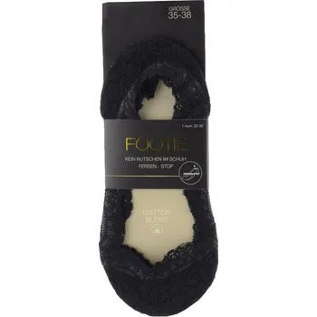 Dámské ponožky Ponožky do balerín Footie krajkové/černé - 35-38 | P603714