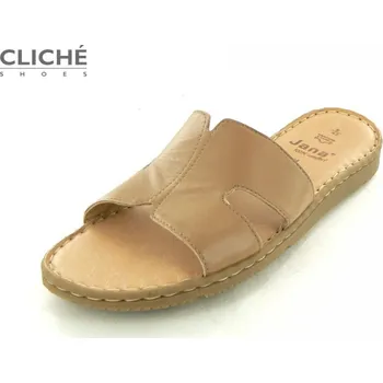 Dámské sandále Pantofle hnědé, dámské nadměrné 44