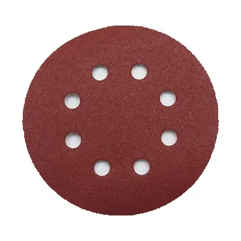 Brusný papír Brusný výsek ERSTA 542C7K - suchý zip, pr.125mm, děrování F612 - 8 otvorů, STARCKE (zrnitost P240 / 100ks)