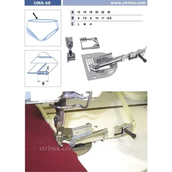 Příslušenství k šicímu stroji Texi Lemovač pro cik cak pro šicí stroje UMA-68-PF 22/11 M