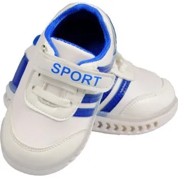 Dívčí tenisky Dětské tenisky svítící bílomodré