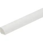 Vyplňovací lišta plastová – čtvrtkruh 14x14 – 2500 mm – bílá – CEZAR 31-1714