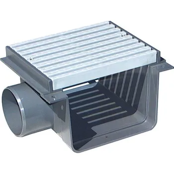 Odvodňovací žlab Přelivový žlábek - Středová spojka s roštem PVC