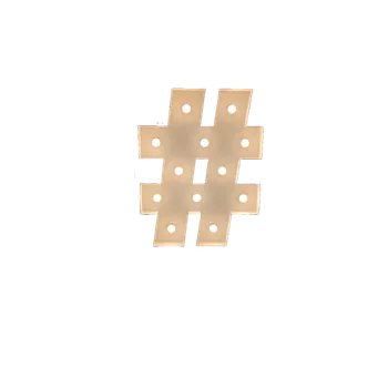 Party dekorace Světelná písmena a čísla | Svítící číslo 90cm půjčovna | Na narozeniny Číslo: #