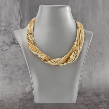 Náhrdelník Náhrdelník rokajl béžový | P653906