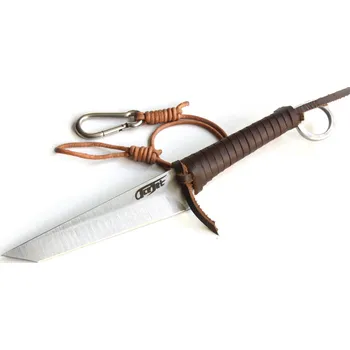 lovecký nůž ACEJET Keltský nůž Tanto - hnědá