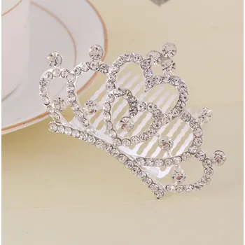 Ozdoba do vlasů B-TOP Dívčí korunka do vlasů Princess Heart - stříbrná