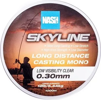Nash Vlasec Skyline Mono Low Visibility Clear 1000 m - 0,30 mm 5,44 kg
