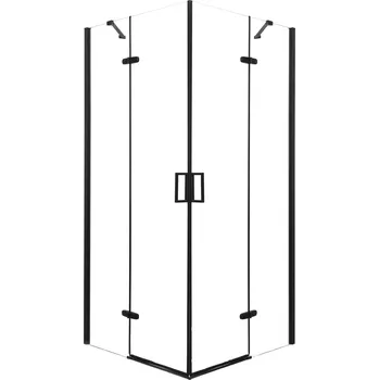 Kerra Flow čtvercový sprchový kout, black Rozměr koutu: 80x80cm