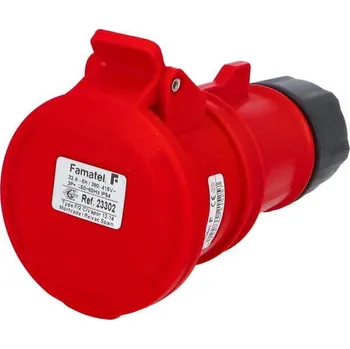 Elektroinstalační materiál 23302 Spojka IP54, 400V, 32A, 4P, 6h, přímá - SpeedPRO, Famatel