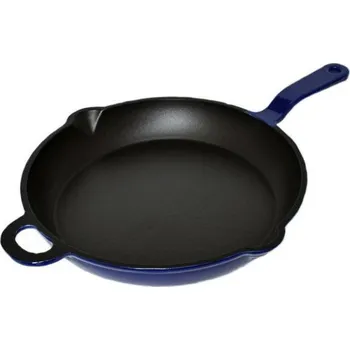 Pánev MAGDALENA litinová pánev 28 cm Gourmetina Black Edition noční modrá 1030-06-48