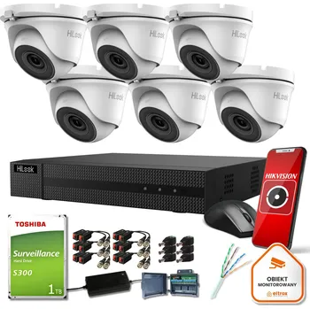 IP kamera Sledovací sada 6 2mpx kamer Hilook TVICAM-T2M s 1TB pevným diskem