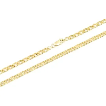 Řetízek Stříbrný pozlacený řetízek rombo 55 cm STRR0495F + dárek zdarma