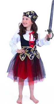 Karnevalový kostým Rappa Dětský kostým Pirátka se šátkem e-obal S