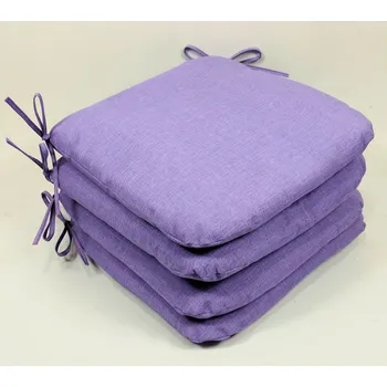 Podsedák Sedák 40x40 cm látka FIALOVÝ melír set 4 kusy