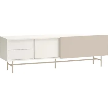 Televizní stolek Béžový lakovaný TV stolek Teulat Nube 180 x 40 cm
