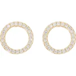 Pozlacené náušnice se zirkony 1002435