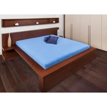 Prostěradlo Modrá froté prostěradla Velikost: 90x200cm