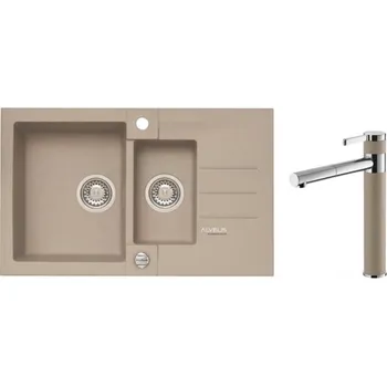 Granitový dřez Alveus SET ROCK 70 /02 + BATERIE ZINA 02 + 5 % sleva v košíku s kódem SLEVA5