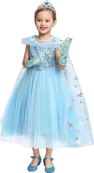 Karnevalový kostým Dětský kostým Elsa Snow s vlečkou a doplňky