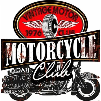 Plechová cedule PLECHOVÁ CEDULE MOTORCYCLE 49 x 50 cm