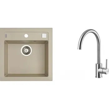 Granitový dřez Alveus SET FORMIC 20/02 + BATERIE ELZA BRS + 5 % sleva v košíku s kódem SLEVA5