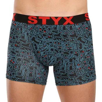 Boxerky Pánské boxerky Styx long art sportovní guma doodle (U1256/2) L Možnost vrácení zboží ZDARMA do 120 dnů!