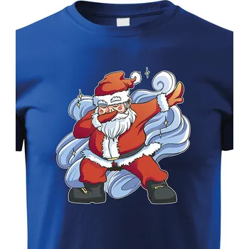 Chlapecké tričko Dětské tričko Vánoční Santa 1, Barva Modrá, Velikost 110 cm/4 roky, Canvas Dětské tričko Bezvatriko.cz 2157