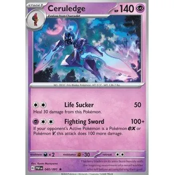 Sběratelská karetní hra Pokémon PAF 040/091 Ceruledge - Paldean Fates Stav: Near Mint, Verze: HOLO