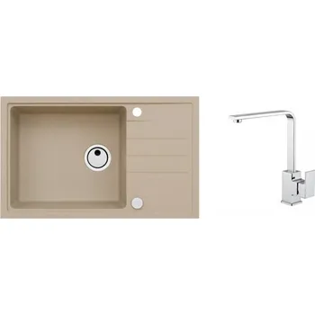 Granitový dřez Alveus SET INTERMEZZO 130/55+BATERIE RENO + 5 % sleva v košíku s kódem SLEVA5