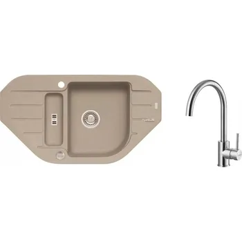 Granitový dřez Alveus SET NIAGARA 60/02 + BATERIE ELZA BRS + 5 % sleva v košíku s kódem SLEVA5