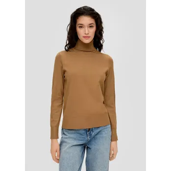 Dámské termoprádlo s.Oliver dámský svetr s rolákovým límcem béžový Velikost: 42