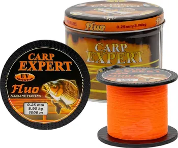 Carp Expert UV Fluo oranžový 0,25 mm/1000 m